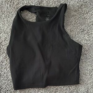 BuffBunny Black Fitted Crop Tank Top